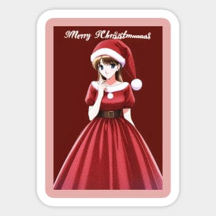 Red Dress Girl Sticker